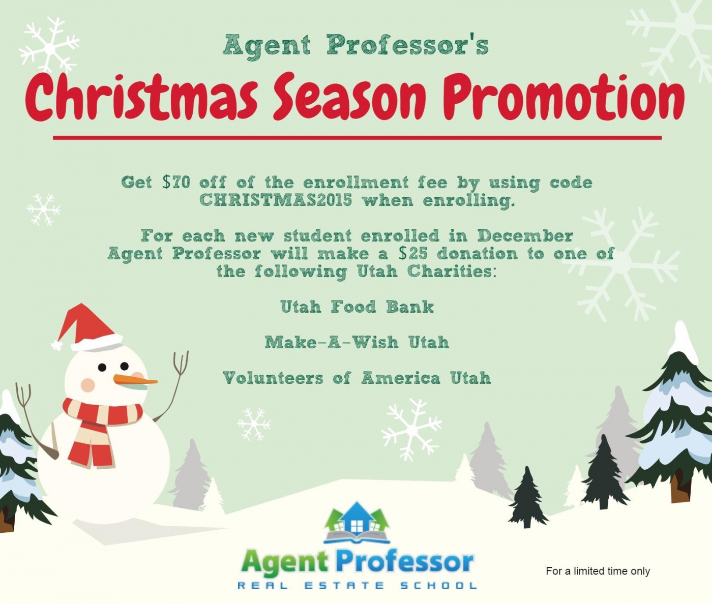 Agent Professor Christmas Promotion